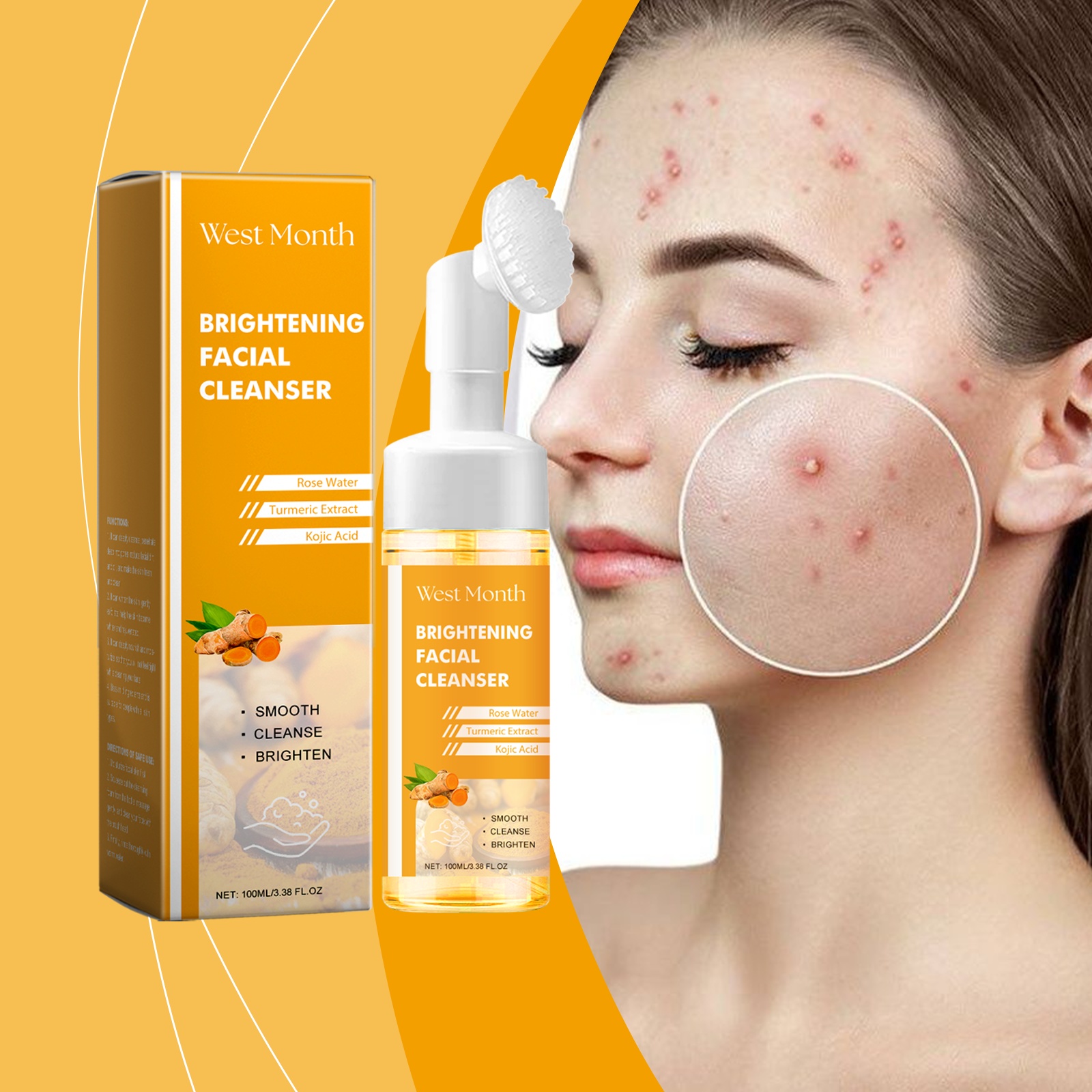 Turmeric Facial Cleanser – Gentle, Moisturizing & Refreshing - Image 2